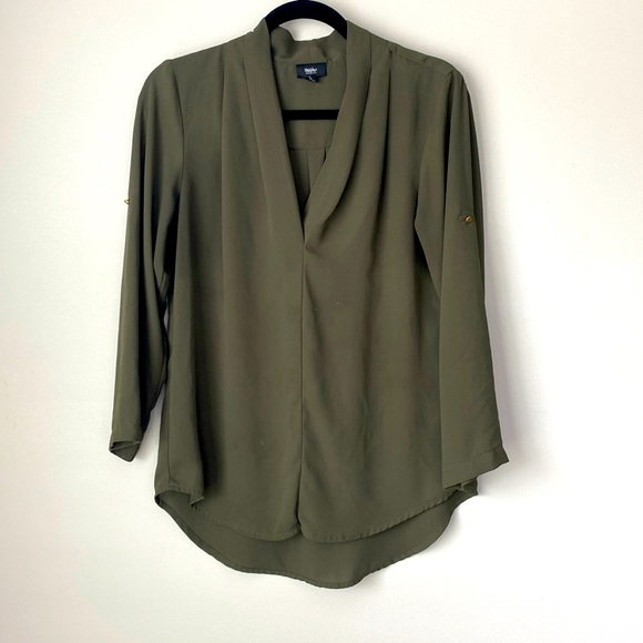 Mossimo Women’s Olive Green Blouse - Picture 5 of 9